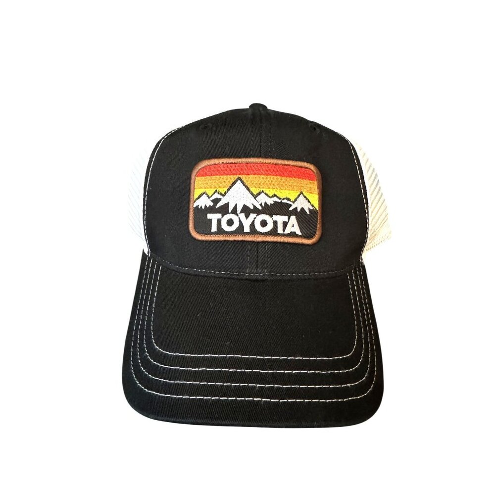 Toyota Richardson 111 Black/White Mesh Back Snapback Hat Cap